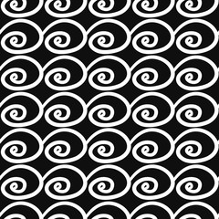 Abstract Seamless pattern with swirls