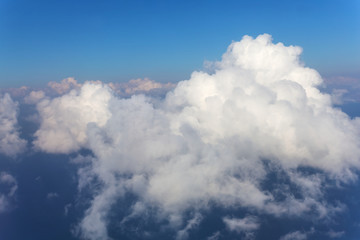 blue cloudy sky as a background