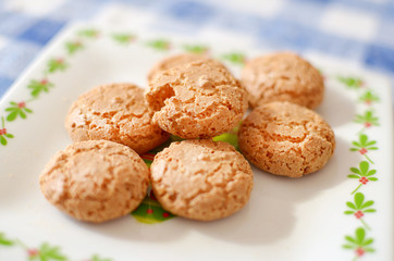 Home made italian almond biscuits 