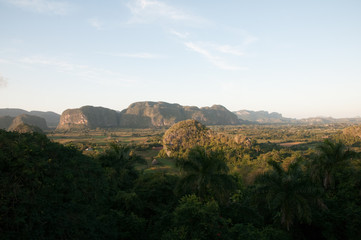 Fototapeta na wymiar Hills around Vinales