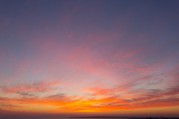 evening sky after a sunset