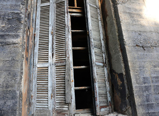 old wooden window 