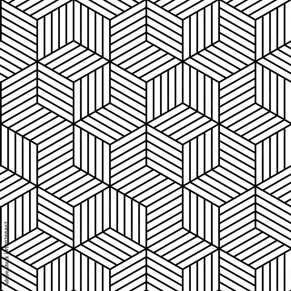 Aufkleber vector geometric seamless pattern background.