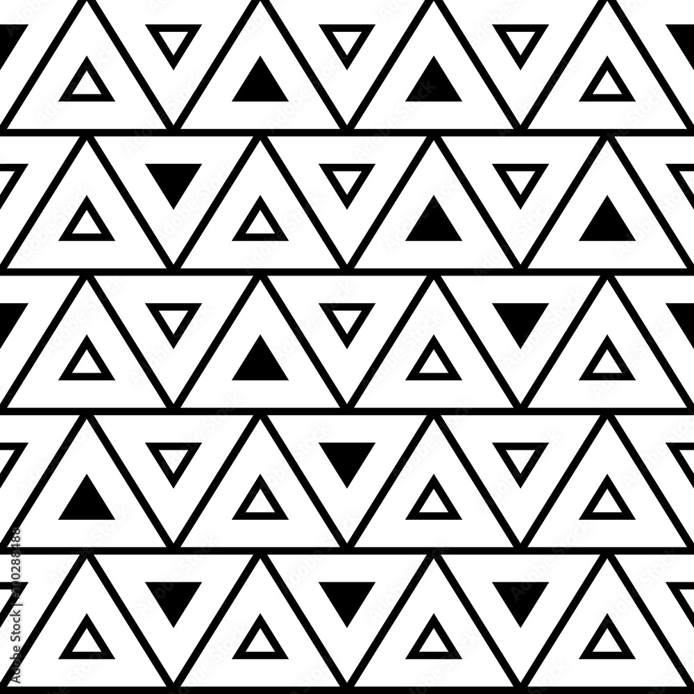 Poster vector trinagle geometric seamless pattern background.