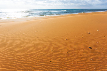 beautiful sea coast sandy beach