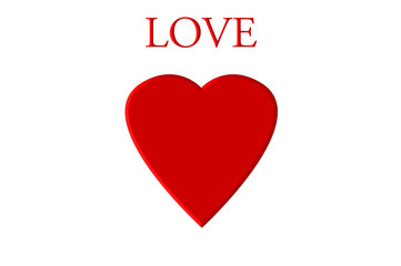Love Red Heart Illustration