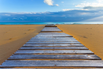 Obraz na płótnie Canvas cyprus golden beach sand trnc