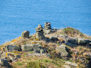 Fototapeta na wymiar Landscape of the Sark Island, Guernsey, Channel Islands