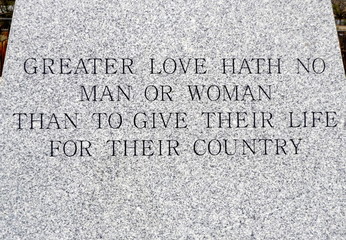 Set in stone with gratitude