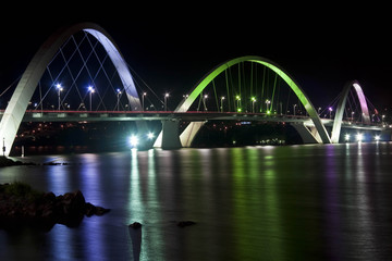 Fototapeta na wymiar Ponte JK Bridge in Brasilia, Brazil