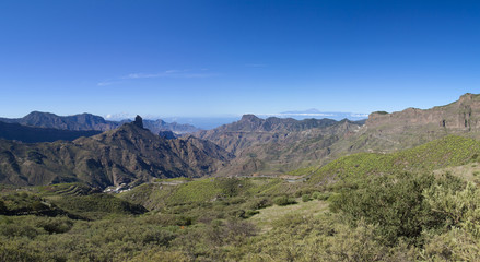Fototapeta na wymiar Gran Canaria, Caldera de Tejeda, January