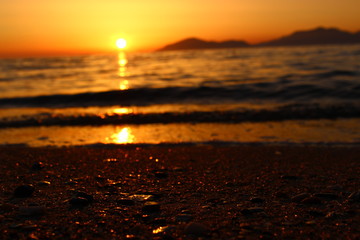 Sonnenuntergang am Strand
