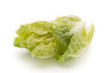 Salad n the isolated white background.