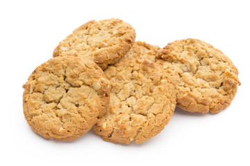 Cookies on the isolated background.