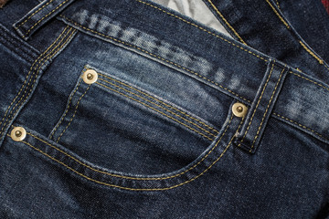 Close up of fashion jeans