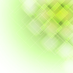 Fototapeta premium abstract green background with rhombus in the corner