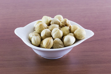Hazelnuts in The Bowl
