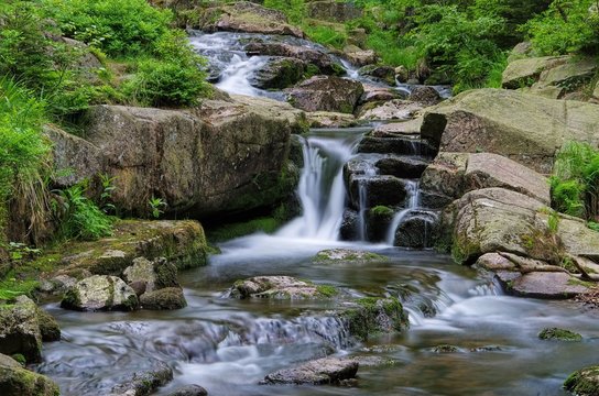 Bodewasserfall - waterfall river Bode