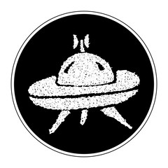 Simple doodle of a spaceship