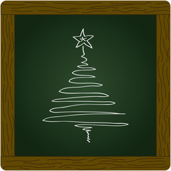 Simple doodle of a christmas tree