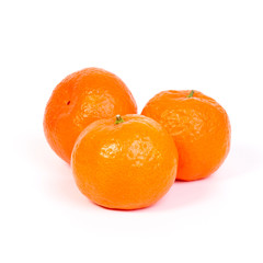 tangerine or mandarin fruit - isolated