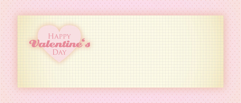 vintage happy valentines banner