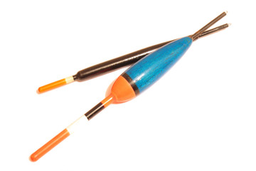 Fishing floats on the white background © mikhaff1984