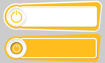 Obraz premium Abstract buttons for your text and power button