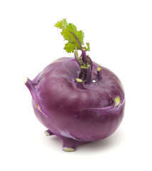 Kohlrabi isolated on white