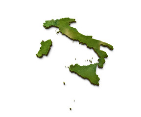 3D Italy Map Terrain