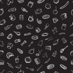 Set of restaurant icons.