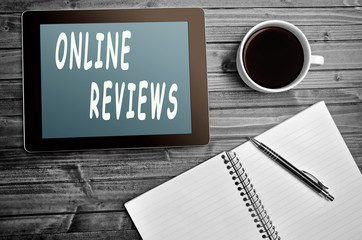 Online reviews words
