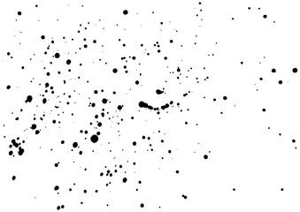 Dust overlay, distress grunge dirty grain vector texture, Simply Grainy grunge black abstract texture effect on a white background. Black ink blow explosion on black background. Paint spray, drop.