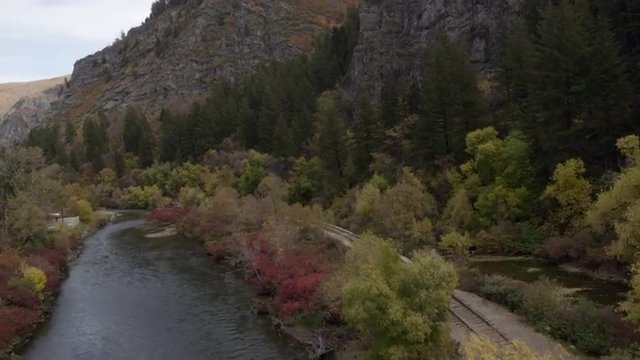 Scenic Mountain Train Tracks