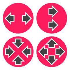 Obraz premium Arrow icons. Next navigation arrowhead signs.