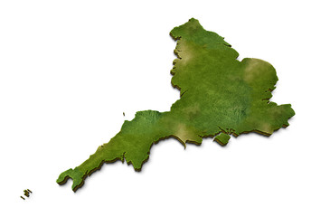 3D England Map Terrain