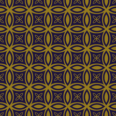 Fototapeta premium Elegant antique background image of round cross geometry pattern. 