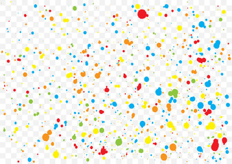 Obraz premium Abstract color splash illustration on transparent background. 