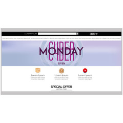 Obraz premium Cyber monday
