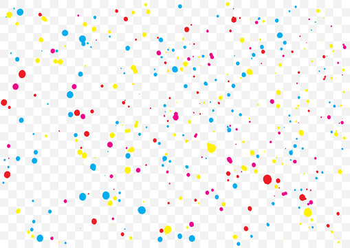 Abstract color splash illustration on transparent background. 