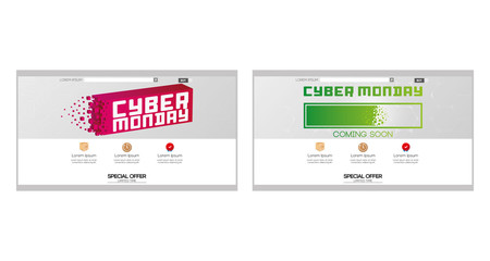 Obraz premium Cyber monday