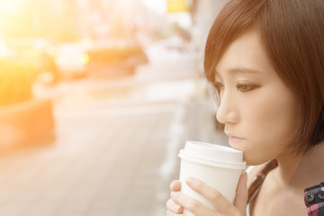 girl with coffee