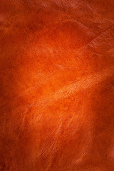 Brown leather background.
