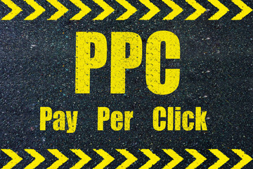 PPC Per Per CLick word on road