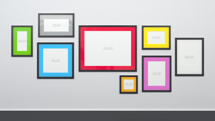 picture frames on the wall