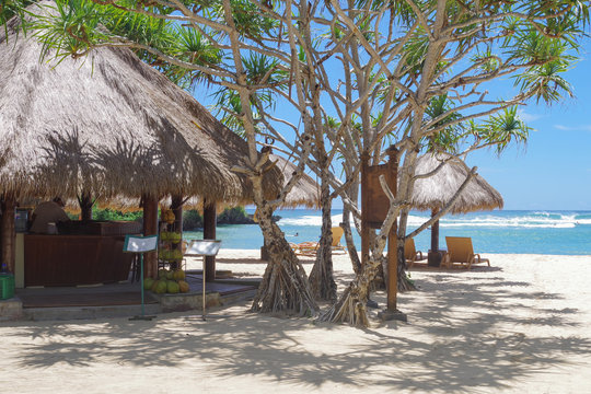 Beach bar in Nusa Dua Peninsula