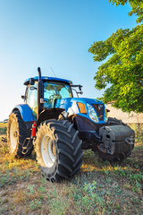 Kavarna, Bulgaria - July 10, 2015: New Holland T7.250 Tractor an