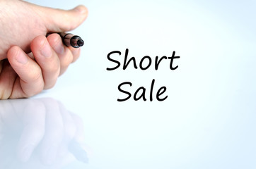 Short sale text concept