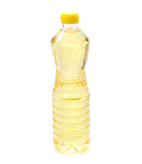 oil bottle on white background