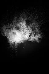 Splahs diving into the sea